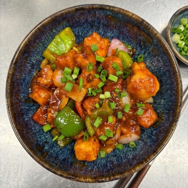 Chili Paneer.